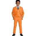 Visaccy Boys Formal Suit Slim Fit Tuxedo Suits for Kids Ring Bearer Outfit