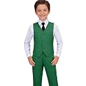 Visaccy Boys Formal Suit Slim Fit Tuxedo Suits for Kids Ring Bearer Outfit