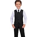 Visaccy Boys Formal Suit Slim Fit Tuxedo Suits for Kids Ring Bearer Outfit