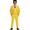 Visaccy Boys Formal Suit Slim Fit Tuxedo Suits for Kids Ring Bearer Outfit