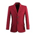 Visaccy Boys Suit Jacket Toddler Formal Blazer Slim Fit Sport Coat for Kids