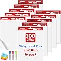 VISCOO Thickened Sticky Easel Pad, 25x30In Chart Paper for Teachers,10 Pack