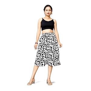 Viscose Rayon Flared Printed Plazzo Palazzo Pants