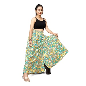 Viscose Rayon Flared Printed Plazzo Palazzo Pants