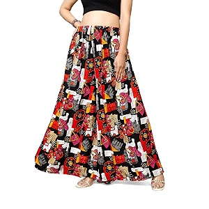 Viscose Rayon Flared Printed Plazzo Palazzo Pants
