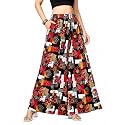 Viscose Rayon Flared Printed Plazzo Palazzo Pants