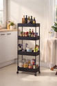 Viseman Plastic Multi Shelf Storage Trolley for
