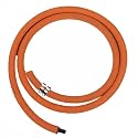 Vishal Enterprises Superfine ISI Certified LPG Rubber Hose Lpg gas Pipe with 100% Flame Resistant With Clamp for Indane/Bharatgas/HP Gas Recommended uncut Customized Length With 2 climps (2 METER)