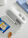 vishesh Mini Sealer Machine, 2 in 1 USB Rechargeable Magnetic Heat Sealing & Cutting Hand Held Heat Sealer