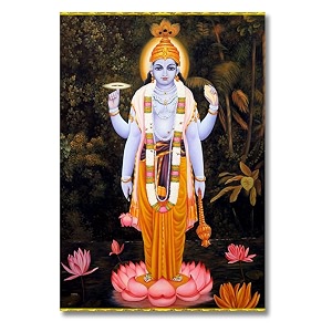 vishu ji  hindu god posters for wall  a3 and a4 sizes  400 gsm paper  gloss lamination  premium packaging medium a4 vishnu ji 12