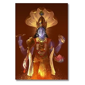 vishu ji  hindu god posters for wall  a3 and a4 sizes  400 gsm paper  gloss lamination  premium packaging large a3 vishnu ji 15