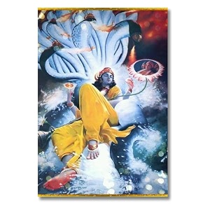 vishu ji  hindu god posters for wall  a3 and a4 sizes  400 gsm paper  gloss lamination  premium packaging medium a4 vishnu ji 7
