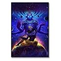 Vishu Ji | Hindu God Posters for Wall | A3 and A4 sizes | 400 GSM Paper | Gloss Lamination | Premium Packaging (Large A3, Vishnu Ji 3)