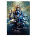 Vishu Ji | Hindu God Posters for Wall | A3 and A4 sizes | 400 GSM Paper | Gloss Lamination | Premium Packaging (Large A3, Vishnu Ji 1)