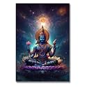 Vishu Ji | Hindu God Posters for Wall | A3 and A4 sizes | 400 GSM Paper | Gloss Lamination | Premium Packaging (Medium A4, Vishnu Ji 2)