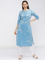 Vishudh Women Printed Straight Kurta