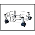 VISHVA 1 Pic Heavy Stainless Steel Gas Cylinder Trolley |Lpg Cylinder Stand Gas Stand with Wheel |Gas Cylinder Trolley |LPG Gas Cylinder Trolley with 4 Wheels (Heavy 1 Pc)