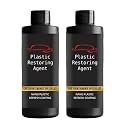 VISIONEX Plastic Restorer | Nano Refresh Coating for Plastic, Leather & Vinyl | Restores Shine, Non-Greasy, Easy Apply | Car & Bike Dashboard, Bumpers & Trims | 200mL Pack of 2