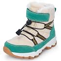 visionreast Boys Girls Wool Lining Snow Boots Winter Walking Boots for Kids Non Slip Unisex-Child Cold Weather Shoes Outdoor Boots
