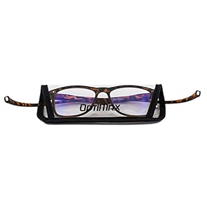 optimax anti glare blue cut magnetic reading glasses with neck band for men women brown 100