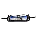 Optimax Anti Glare Blue Cut Magnetic Reading Glasses with Neck Band For Men Women (Black +1.00)