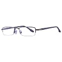 Unisex Rectangle Half Rim Power Reading Glasses (+2.75, Brown, 9060)
