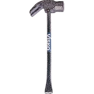 visko 729 curved claw hammer  035 kg  heat treatment drop-forged hammerhead for pulling nails  demolition work  splitting wood  multicolor 