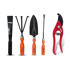 visko tools garden tools set 659 gardening hand tool kit 5 pieces for home gardening