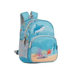 vismiintrend preschool school bag for kids small cute bags for baby girlboy 2-5 year old casual backpack picnic travel 1334 15 l birthday customized gifts water resistant-baby shark