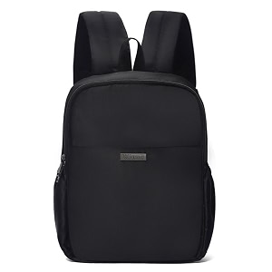 vismiintrend fashion nylon casual backpack for teenager girls  small laptop bag for women  college  travel  shopping  office  rakhi gifts for sisters black