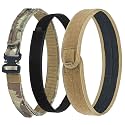 VISMIX Tactical Belt, Quick Release 1.75" MOLLE Battle Belt with Inner Belt and Anti-Slip Pad- Heavy Duty Battle Belts