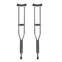 Vissco Astra Under Arm Crutch (Aluminium), Adjustable Height, Lightweight Walking Aid for Men and Women, Elbow Support, PVC Grip Handle, for Fracture and Mobility Support (1 Pair)- XL (Grey)