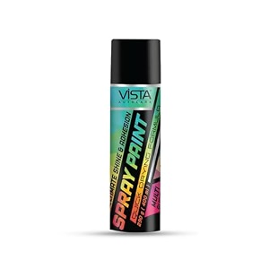 vista auto care spray paint 400 ml 290 g quick drying with gloss finish for metal wood walls  diy acrylic spray paint pearl white