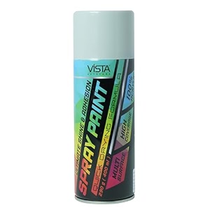 vista auto care spray paint 400 ml 290 g quick drying with gloss finish for metal wood walls  diy acrylic spray paint siemens grey