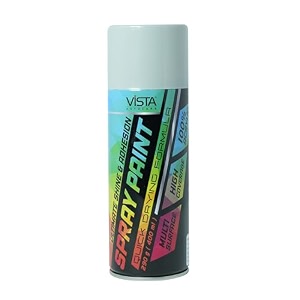 vista auto care spray paint 400 ml 290 g quick drying with gloss finish for metal wood walls  diy acrylic spray paint silver grey