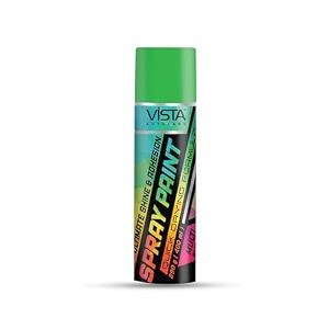 vista auto care spray paint 400 ml 290 g quick drying with gloss finish for metal wood walls  diy acrylic spray paint leaf green