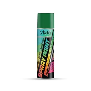 resil vista auto care spray paint 400 ml 290 g quick drying with gloss finish for metal wood walls  diy acrylic spray paint magic green