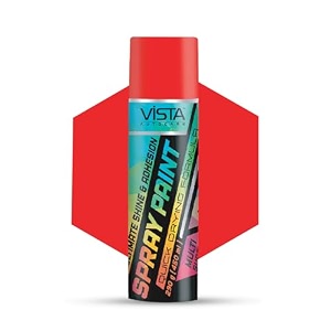 vista auto care spray paint 400 ml 290 g quick drying with gloss finish for metal wood walls  diy acrylic spray paint black glossy