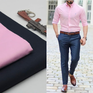 vistrol fab polycotton solid shirt  trouser fabric