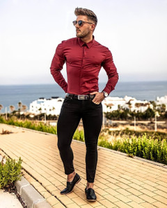 vistrol fab polycotton solid shirt  trouser fabric