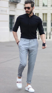 vistrol fab polycotton solid shirt  trouser fabric