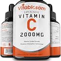 Vitablosom Liposomal Vitamin C 2000mg Liquid for Adults, High Absorption VIT C, Maximize Vitamin C, Immune System &amp; Antioxidant Support, 60ML (1 Bottle)