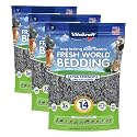Vitakraft Fresh World Small Animal Bedding - Ultra Strength - Pet Bedding for Litter Boxes and Cages (16 L),Gray, 975 cu in (Pack of 3)