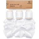 Vitalizart White Silk Satin Ribbon 1" x 15 Yds Wooden Spool Handmade Frayed