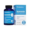 VitaMedica Bromelain & Quercetin Supplement - 500mg Bromelain 250mg Quercetin - 2400 GDU for Immunity, Joint Support, Inflammation and Muscle Recovery - 60 Vegan Capsules - 30 Servings