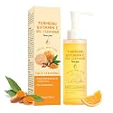 Vitamin C Turmeric Face Wash - Makeup Remover Cleansing Oil, Deep Cleansing Long Lasting Moisturizing, Melts From Balm to Milky Lather , Gentle Exfoliating Double Cleanser for All Skin Type(120ML)