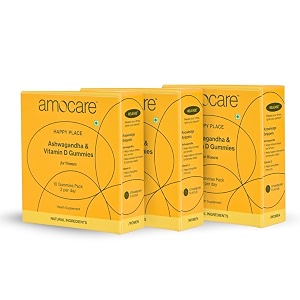 amocare vitamin d gummies for women 30 gummies  10 gummies each pack  with ashwagandha  helps balance hormones amp improve vitality immunity amp sleep strengthen bone  strawberry flavour