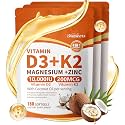 Vitamin D3 10,000 IU + K2 MK-7 200mcg (540pcs/3Bags)