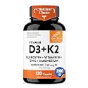 Vitamin D3 K2 2000 IU 120mcg Magnesium Zinc B6 Quercetin Capsules 120 Count