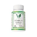 VITARUHE® Vitamin K Complex, High Dose K1 + K2 Menaquinone High Strength & Vegan (MK4 +MK7), 90 Capsules for 3 Months, Best Bioavailability, Supplement Without Additives (2)